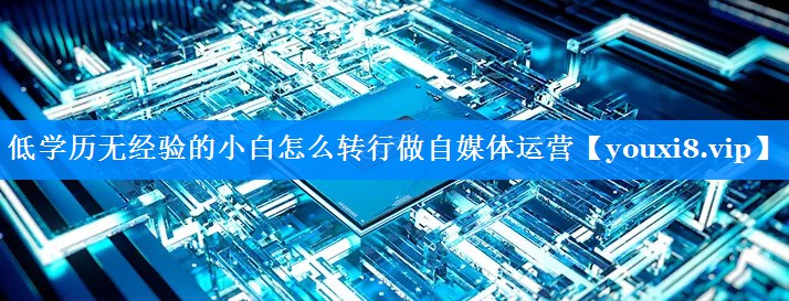 低学历无经验的小白怎么转行做自媒体运营